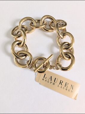 NWT Ralph Lauren Gold Link Bracelet